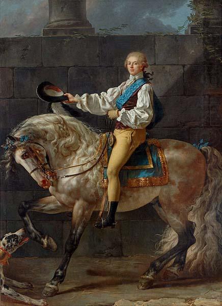 Jacques-Louis David Equestrian portrait of Stanislaw Kostka Potocki china oil painting image